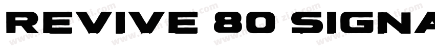 Revive 80 Signature字体转换